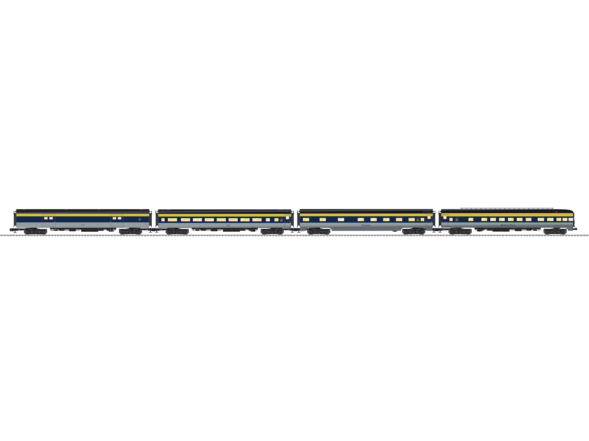 Baltimore & Ohio Aluminum 18" Passenger 4 Pack